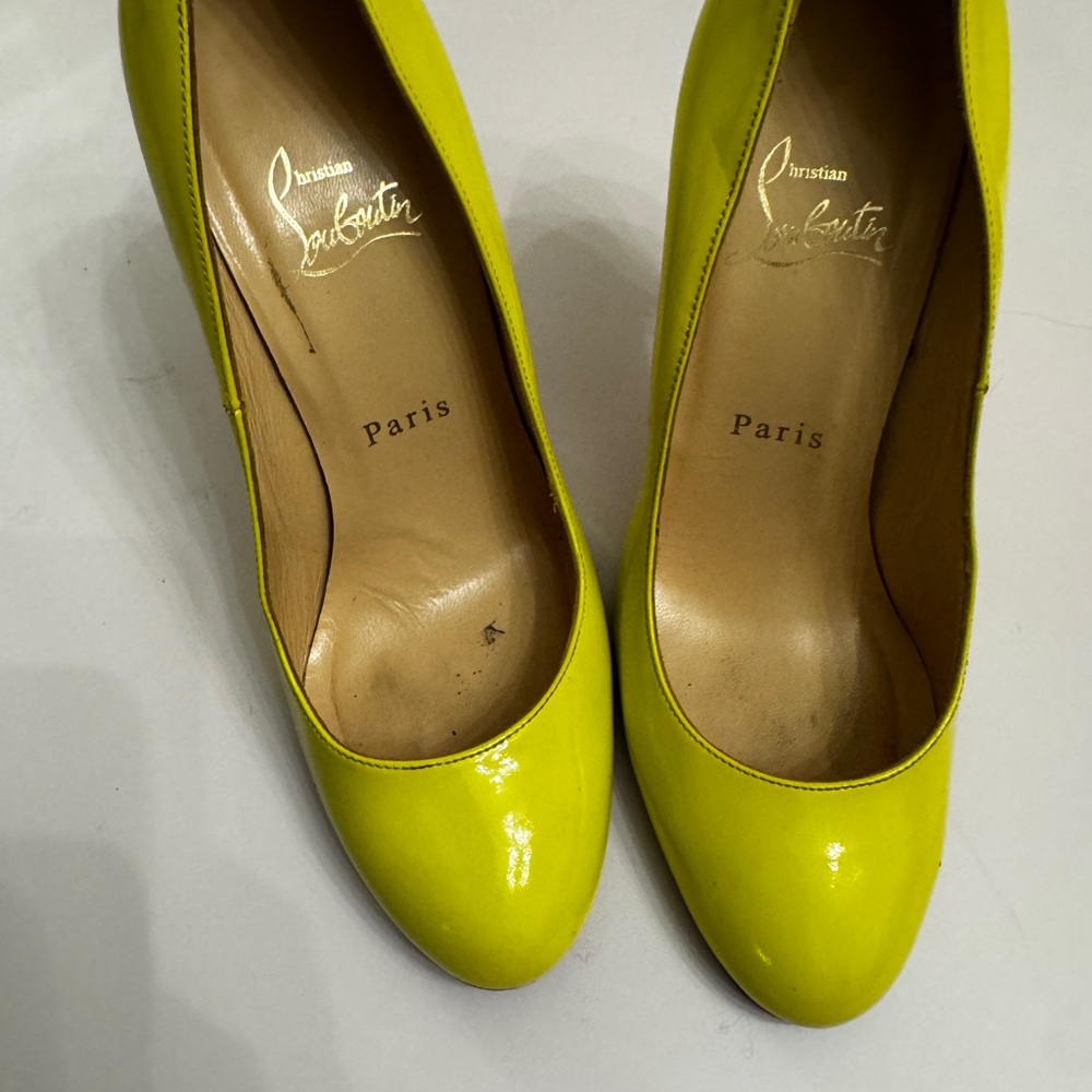 Christian Louboutin Neon Yellow Heels